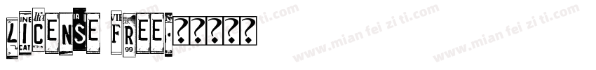 License free字体转换
